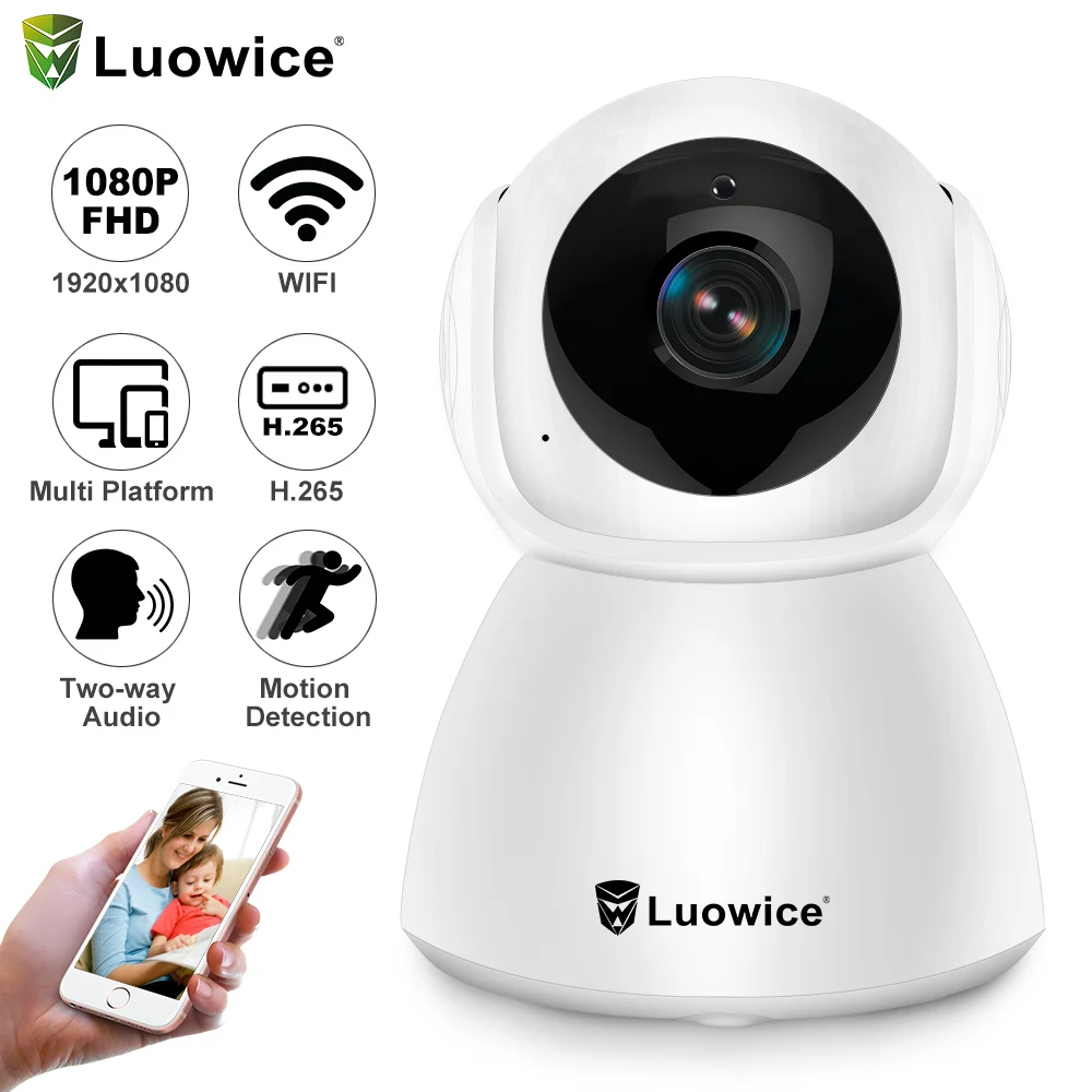 

2pcs IP Camera 1080P Cam Webcam IP Cam wireless H.265 WIFI Wireless Magic home Zoom Night Vision