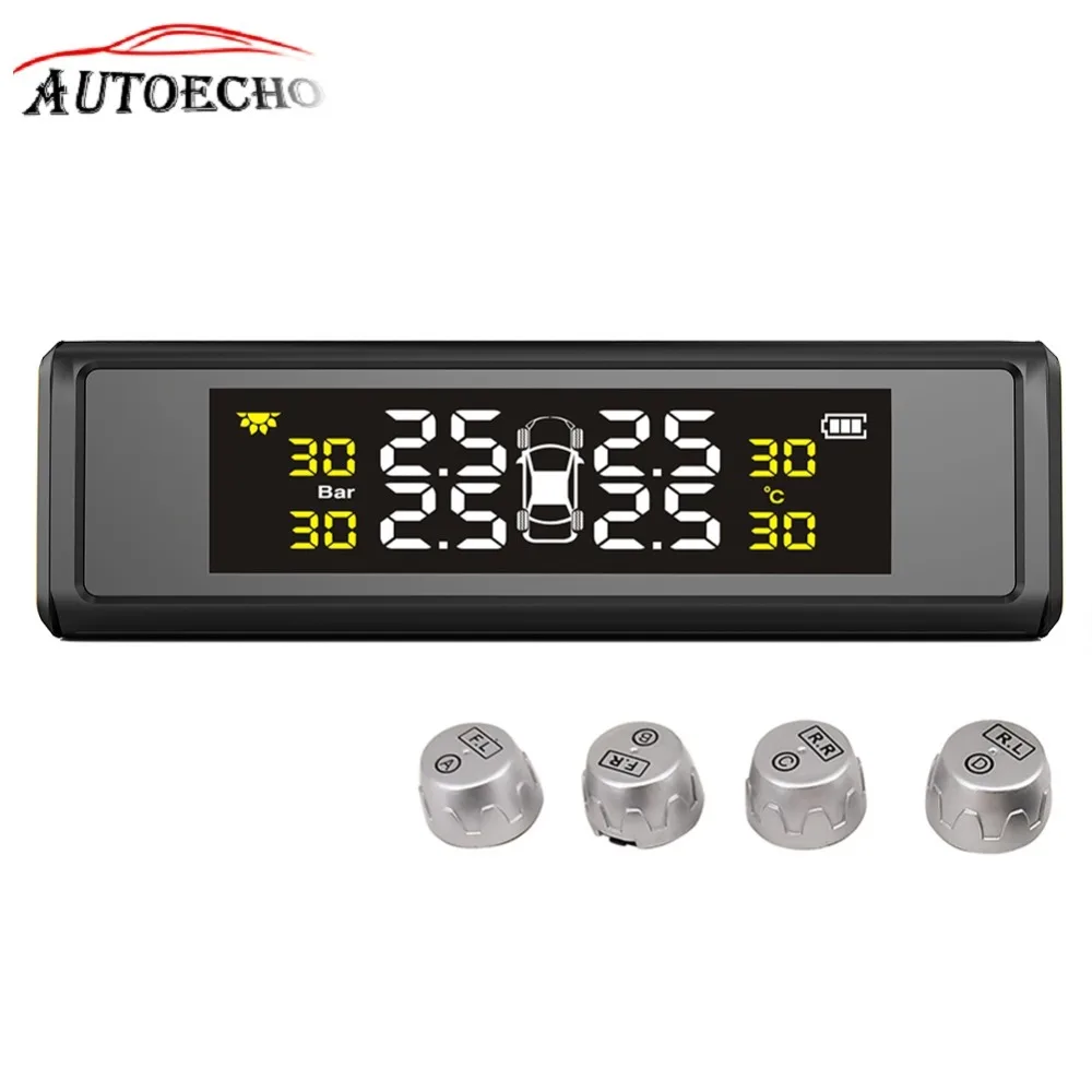 

[Genuine] Wireless Car TPMS Digital Alarm USB Solar Powers Tire Pressure Monitoring Systems Tire Gauge Tools 4 External Sensors