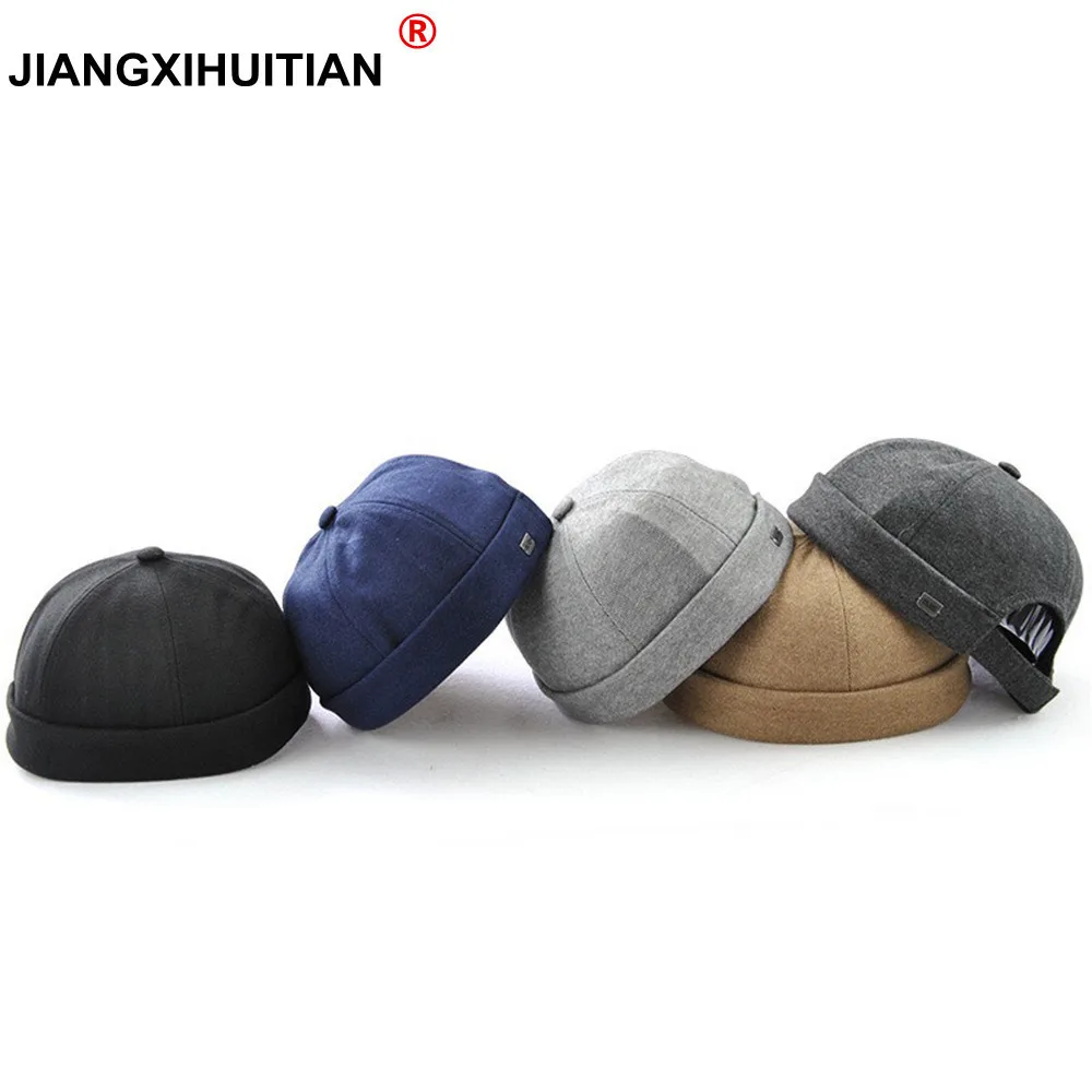 

Brimless Cotton Cap For Men Women Street Dance Skull Caps Gorras Para Hombre Hip Hop Hat Adjustable Chapeau Baseball Hats