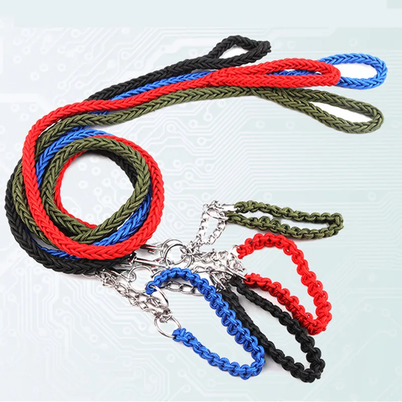 

3*120CM Leashs Rope with Reflective Threads, Anti-Pull Bungee for Shock Absorption and Comfortable Handle Thick Durable MayO6