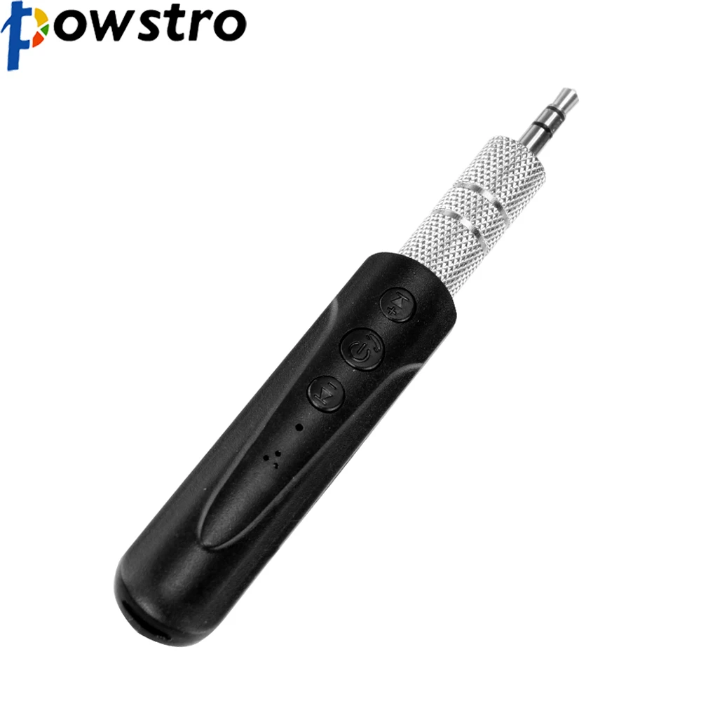 

Powstro Wireless Bluetooth 4.1 Audio Adapter Receiver 3.5mm Hands Free AUX for Earphone Speaker Music Streaming Sound System
