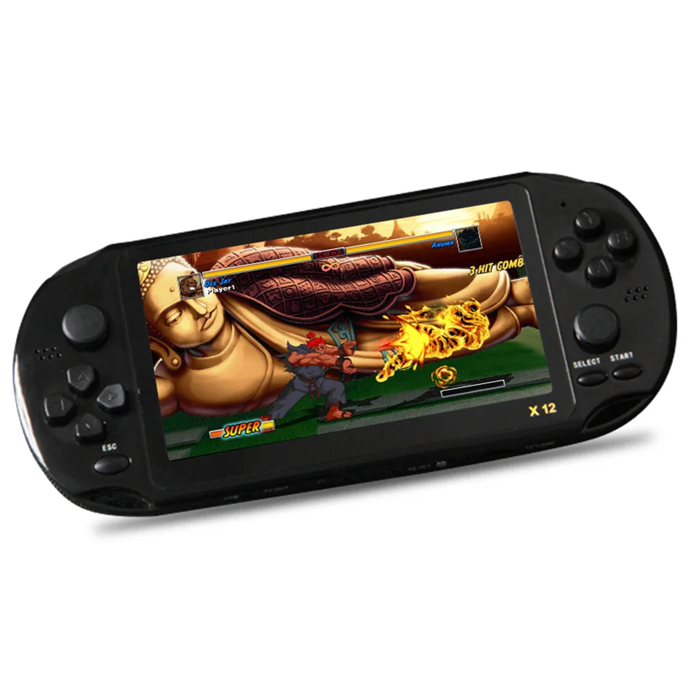 

X12 Handheld Game Portable Video Game Consoles w/ Double Rocker For GBA Games Support TF Card With 5.1" Screen 8GB Game Console