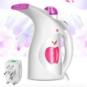 

Behogar 200ml Portable Handheld Clothes Fabric Steamer Wrinkle Remover with Universal Charger Adapter for Travel Home Use