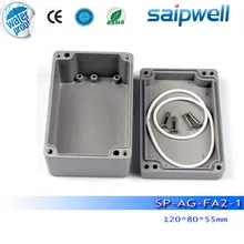 Новинка Saip алюминиевый корпус для электроники из профиля, ip65 Алюминиевый корпус SP-AG-FA2-1(120*80*55 мм) с 4 винтами