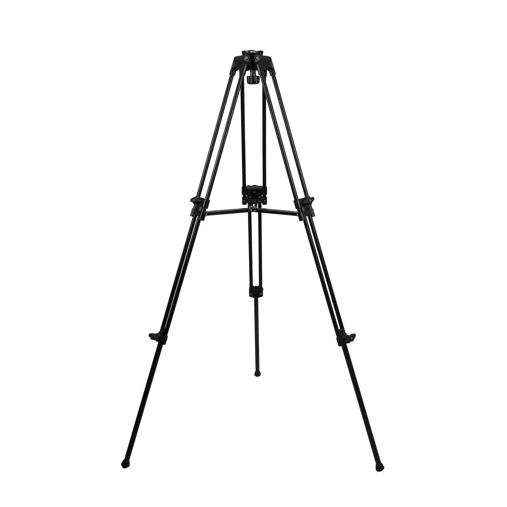 

2 Stage Aluminum Tripod Legs with 65mm Bowl & Removable Rubber Foot Covers Mono-Lock Mid-Level Spreader for 65mm Fluid Head