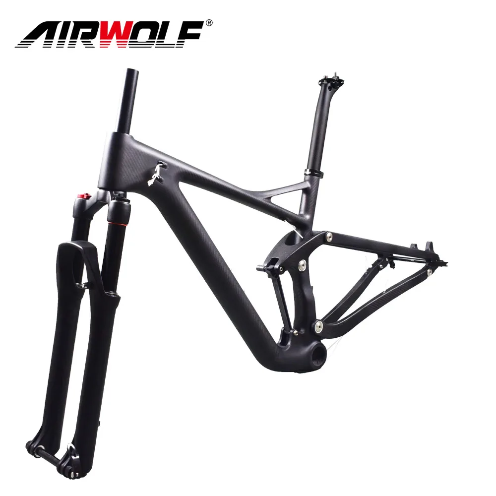 Perfect Enduro 29er suspension MTB Frame carbon with 130mm travel suspension fork/carbon seatpost in Shock 190*51mm disc 29er MTB Frame 5