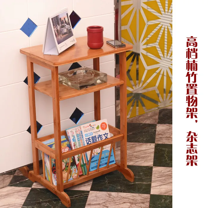 Bamboo Phone Holder Magazine Rack Side A Few Corner A Few Small
