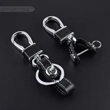 Цинковый ключ из металлического сплава кольцо держатель черная кожа модный брелок автомобильный брелок бытовой/автомобильный брелок многофункциональный авто подарок