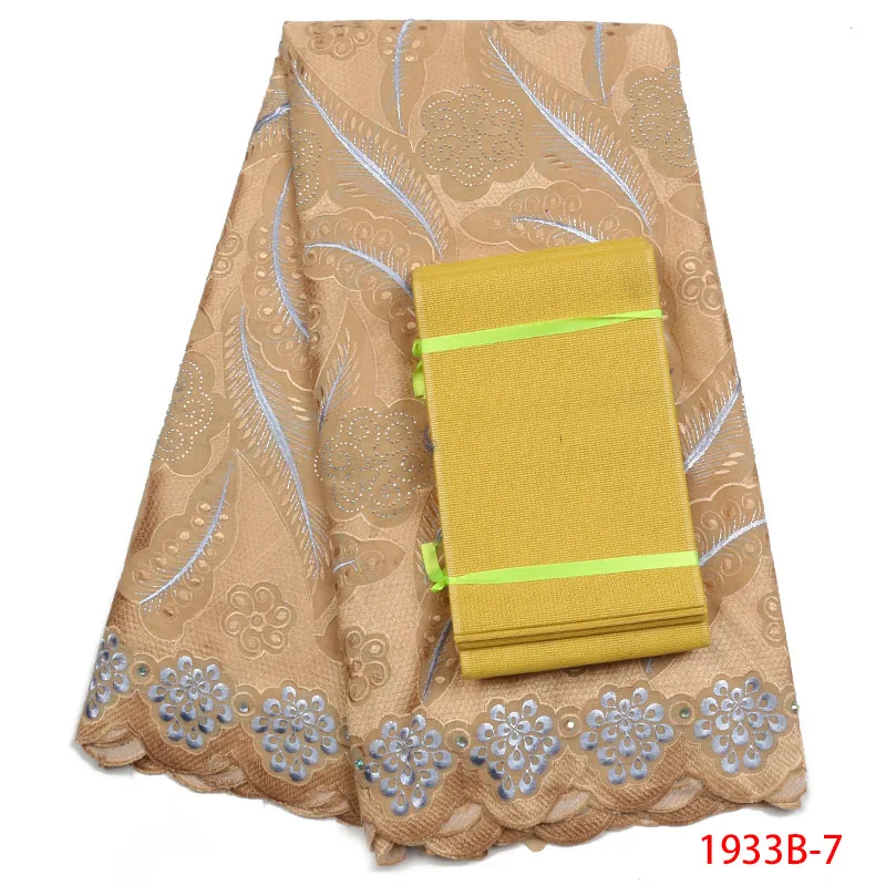 

Cotton Swiss Voile Lace Fabric African Swiss Lace Fabric With Aso Oke African Lace Fabric 2018 Latest Design For Party XZ1933B-2