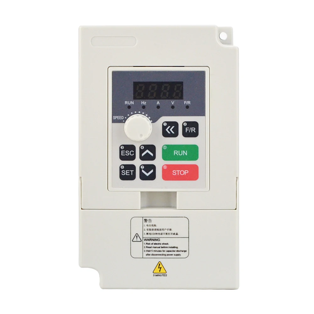 

1.5KW VFD Frequency Inverter 2HP 110V/220V Single-phase Variable Frequency Drive Motor Inverter for Spindle Motor Speed Control