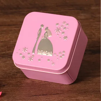 

Free shipping tins hot silver bride and groom favor tins for bride shower , 50pcs/lot , JA5B