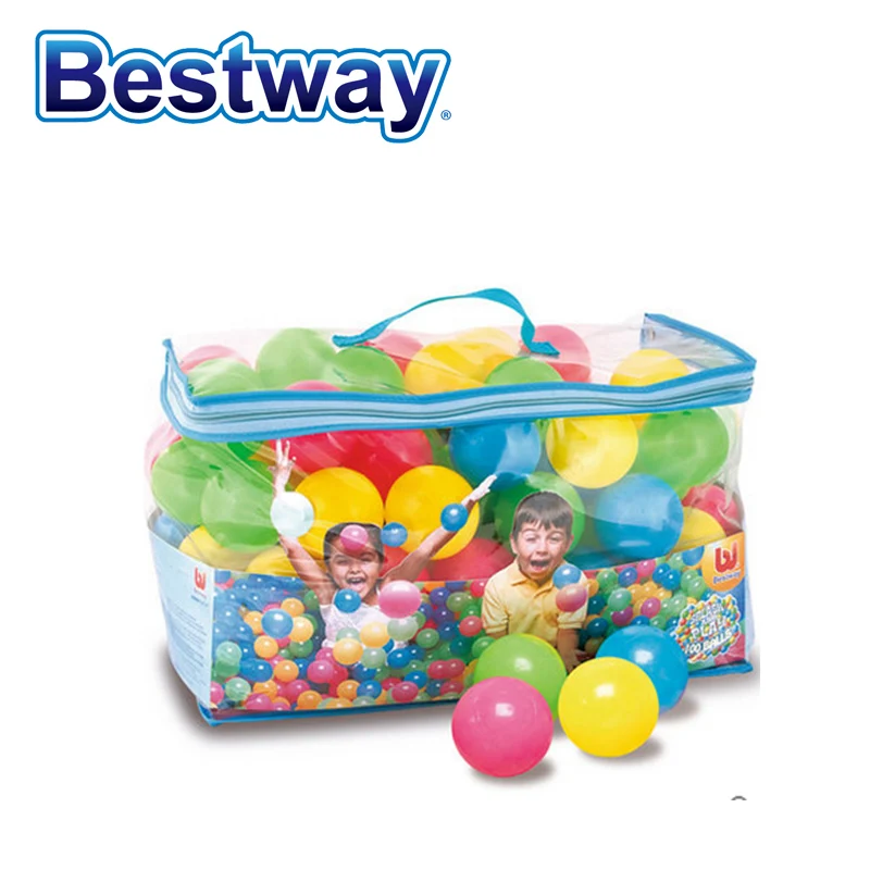 52027Bestway100Pcsof65cmSplashPlayBallsOceanBallsinGreen