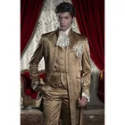 2018 Custom Made Slim Fit Embroidery Groomsmen Tuxedos (Jacket+Pants+Vest) Groom Wedding Men Suit Set Prom Mens Suits Blazers
