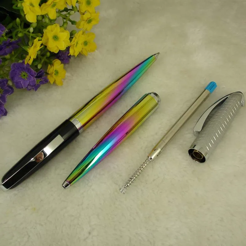 Дизайн многоцветная шариковая ручка 40 г металлическая Тяжелая модная шариковая ручка эксклюзивные подарки для мужчин офисная Ручка для мужчин ts