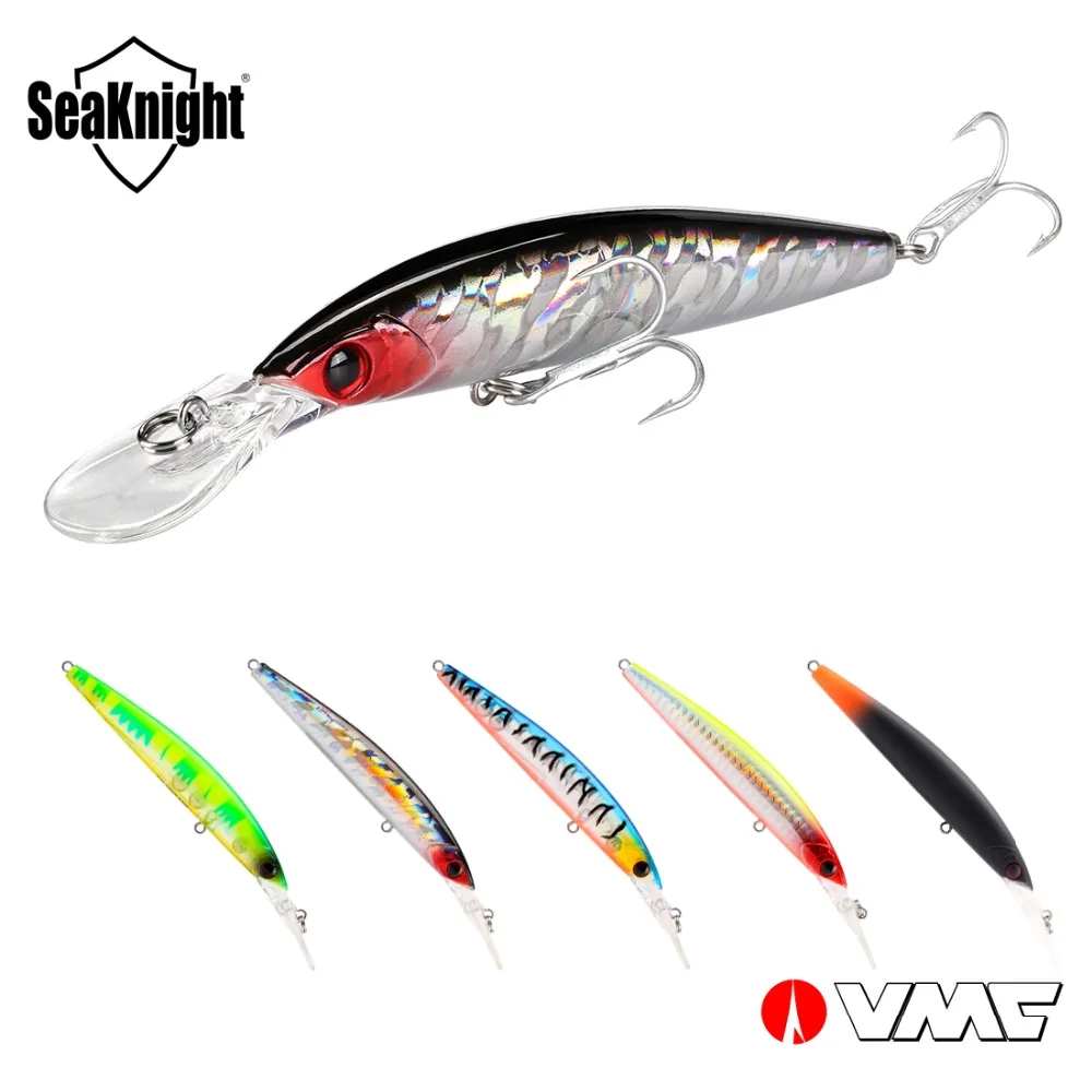 SeaKnight бренд SK045 серия Minnow 5 шт./лот рыболовная приманка 110 мм/4.33in 16 3 г VMC Крючки 3D