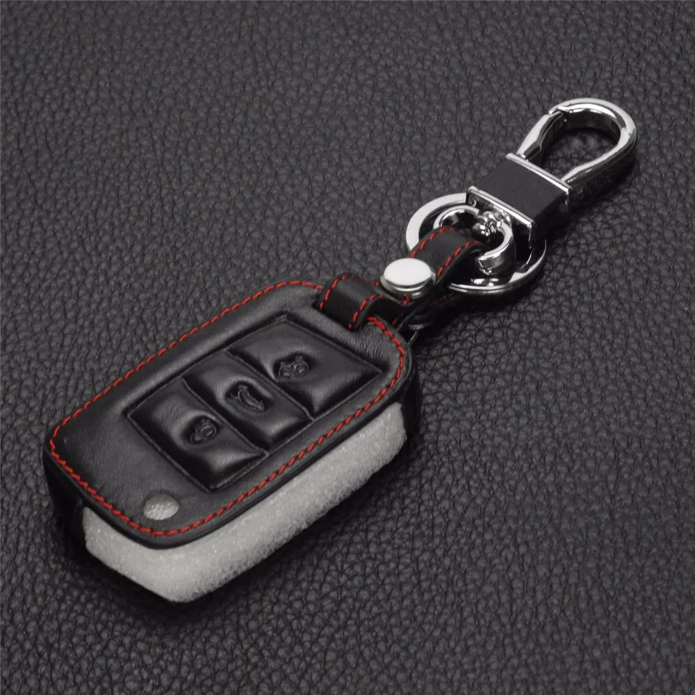 Jingyuqin для Volkswagen VW Golf 7 MK7 Skoda Octavia A7 Seat Leon Ibiza Key Portect автомобильный кожаный чехол