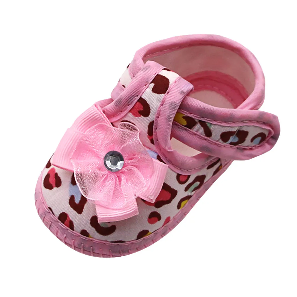 

SAGACE Girls Leopard Print Softly Cotton Sole First Walkers Toddler Prewalker Shoes Infant Boys Soft Sole Baby Prewalker Shoes
