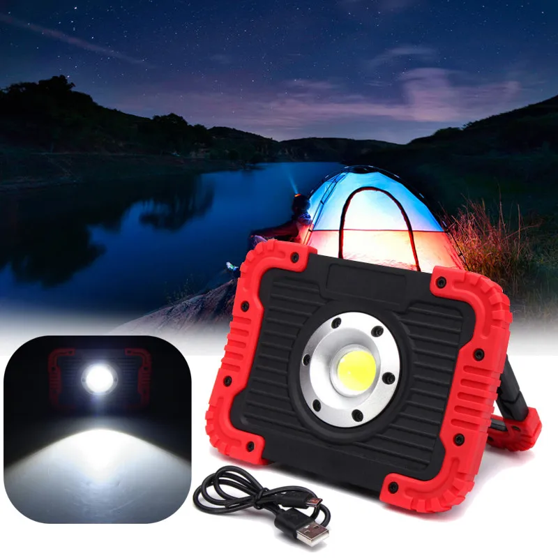 

750LM LED Spotlight COB LED Work Floodlight Spot Light USB Rechargeable Handle Flashlight Torch LED Camping Lamp