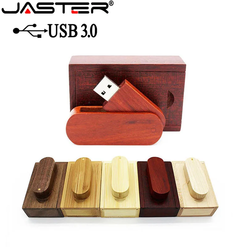 

JASTER USB 3.0 wooden portable Wood USB Flash Drive pendrive 4GB 8GB 16G 32GB 64GB Memory stick wedding gift LOGO customize gift
