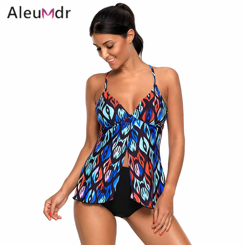 sheer flyaway tankini
