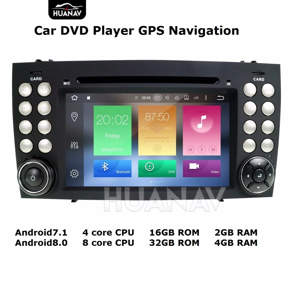 Cheap Car DVD player GPS navigation for FOR MERCEDES-BENZ SLK Class R171 SLK200/SLK230/SLK280 Android8/Android7 Multimedia stereo unit 1