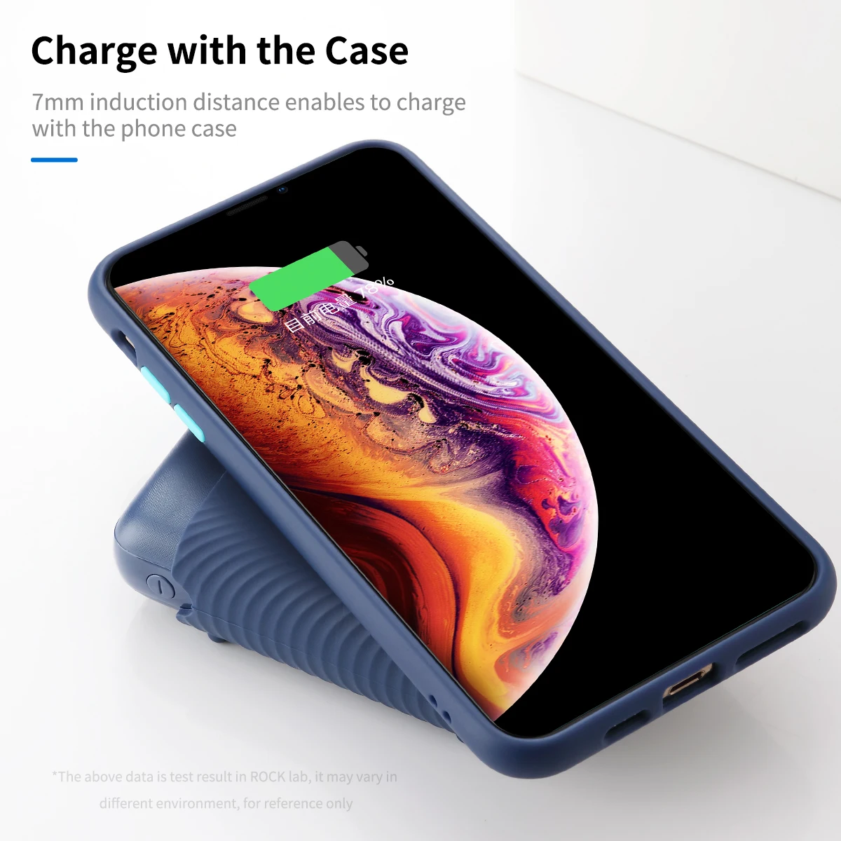 ROCK Portable Mini Size 10000mah Power Bank External Battery USB and Wireless Charging Powerbank Fo