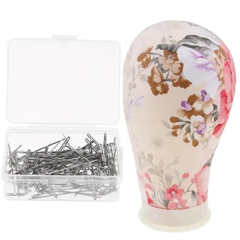 

Canvas Mannequin Manikin Head Wig Making Hat Display Model With 100 Pieces 35mm T Pins