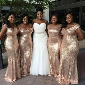 rose gold sparkly bridesmaid dresses