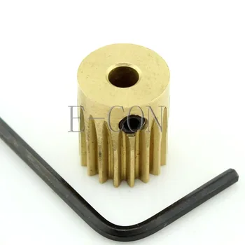 

1pcs 0.5M16T 5mm Bore Hole 16 Teeth 12mm Width 0.5 Module Motor Metal Spur Gear