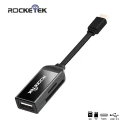 ROCKETEK Тип-c USB Otg телефон Тип c Multi 2 в 1 устройство чтения карт памяти адаптера для SD/ TF Micro SD PC ноутбук аксессуары