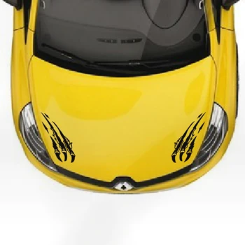 

car sticker 2 Pcs Eagle Claws Hood Decals-renault gradient stripe graphic Vinyl car sticker decals for NISSAN RENAULT