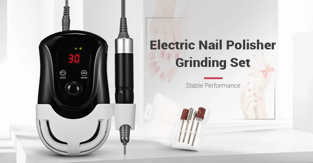 11 30000RPM Electric Nail Drill Machine Cutter Manicure Pedicure Tools With Accessory Profession Grinding Nail Art Equipment Kit 1