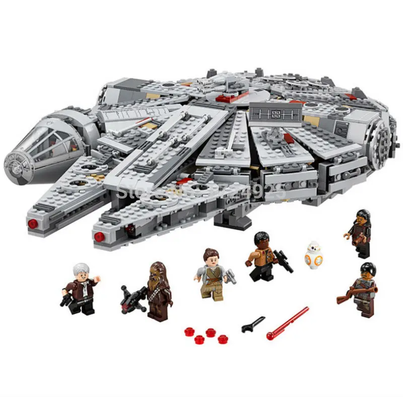 

Space Wars Millennium Falcon The Force Awakens 1381pcs Assembled Building Blocks Sets Models Toys 05007