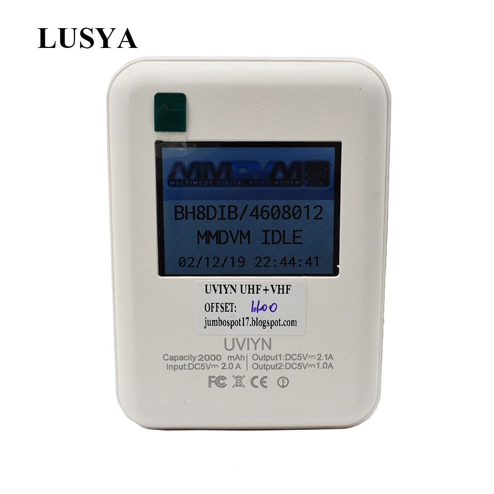 

Lusya LCD Display DXIYN UV Wifi Repeater Function Digital Hotsopt MMDVM Support DMR + P25 + YSF QSO inside with battery B4-004