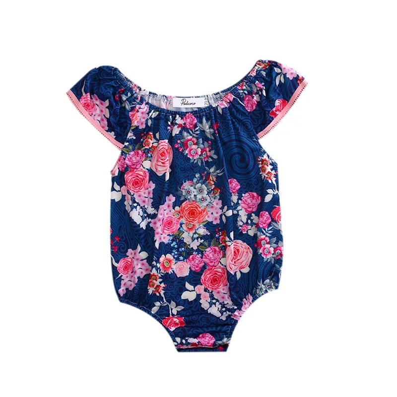 Buy Babies Summer Floral Bodysutis Newborn Infant Baby Girl Flower Bodysuit