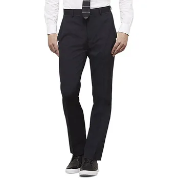 

new 2018Custom Made High Quality Navy Pants Business Pants For Men Slim Fit Formal Trousers Mens Suit Pants Wedding Party Pants