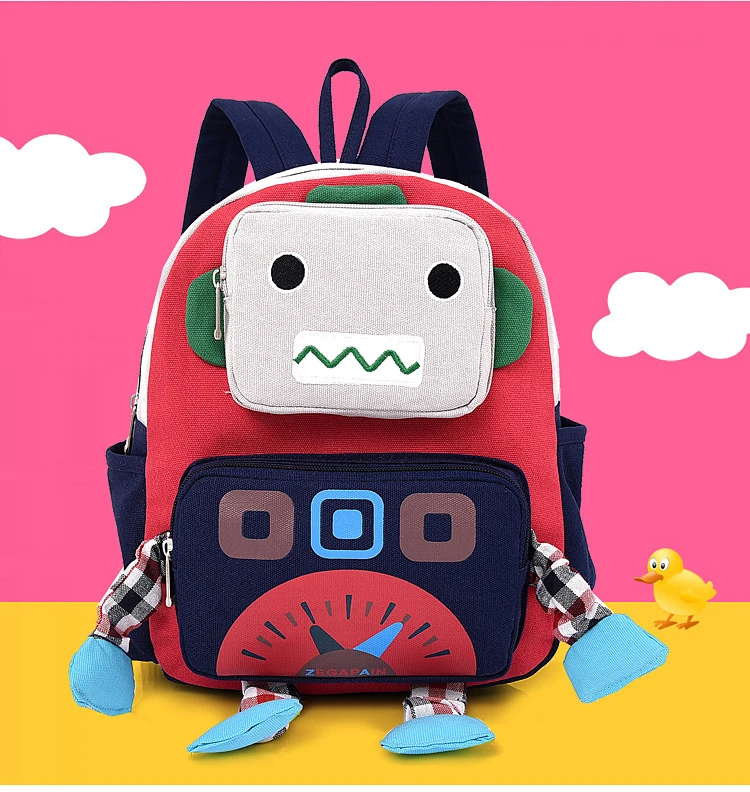 Детские рюкзаки с объемным изображением робота; милый школьный рюкзак для малышей; сумка для путешествий для детского сада; классный маленький рюкзак для мальчиков; Mochila