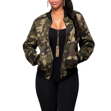Women Camo Jackets Fashion Coat Army Green Women’s Bomber Jacket Coat Female Summer Overcoat Tops Air Foce 1 Casual Coat