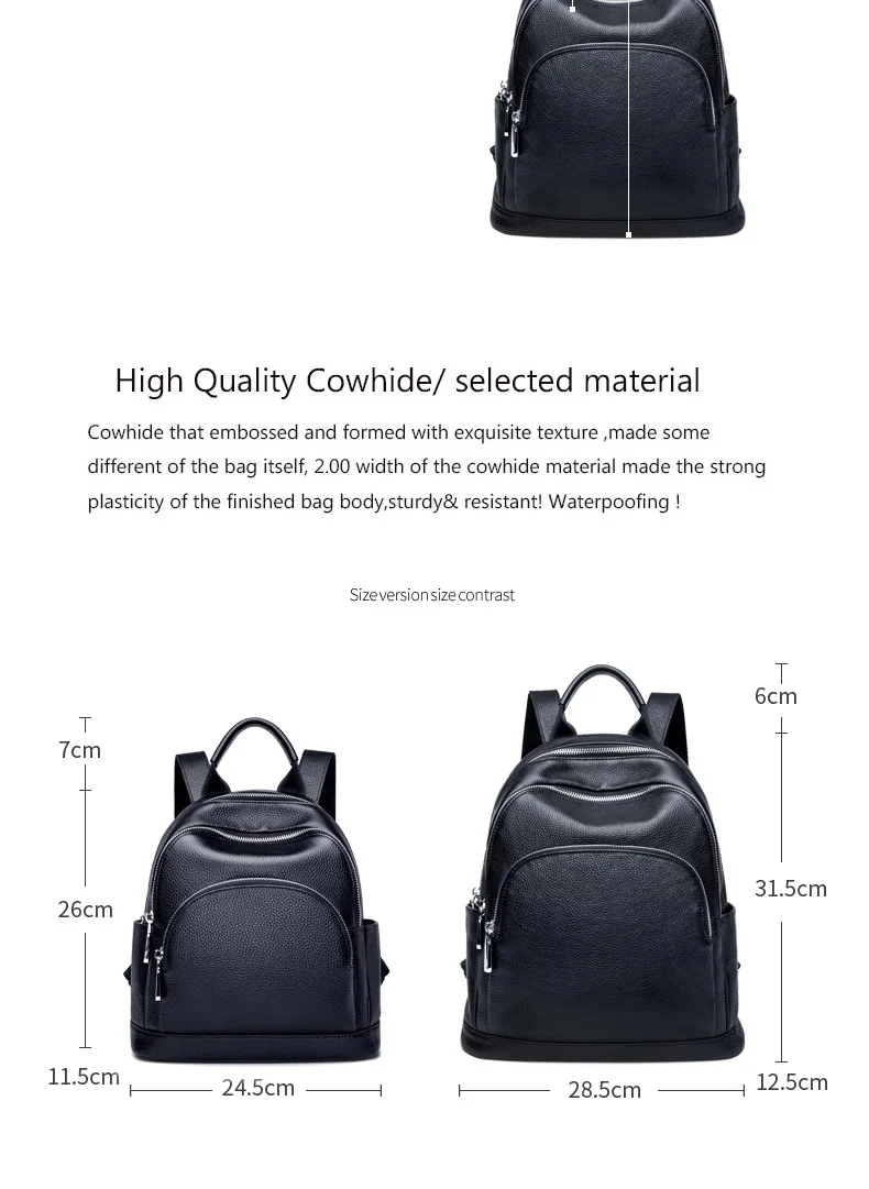 Новинка, высококачественный брендовый рюкзак ZOOLER из натуральной кожи, рюкзаки из коровьей кожи, Большая вместительная роскошная сумка для путешествий# HH200