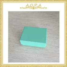33 Бирюзовая 50 шт хлопчатобумажная заполненная бумажная коробка для ювелирных изделий
