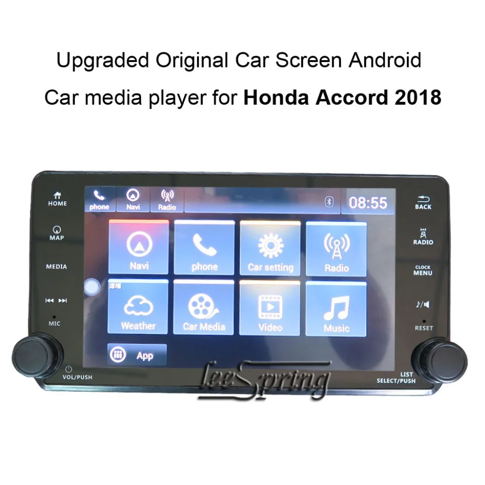 Обновленный автомобильный щиток Android 4,4 автомобильный медиаплеер для Honda Accord 10() gps Ram 1G Rom 16G