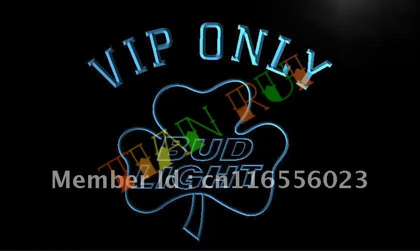 

LA809- VIP Only Bud Shamrock LED Neon Light Sign