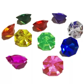 

Acrylic Diamond Jewels Colorful Round Treasure Gemstones for Party Decoration