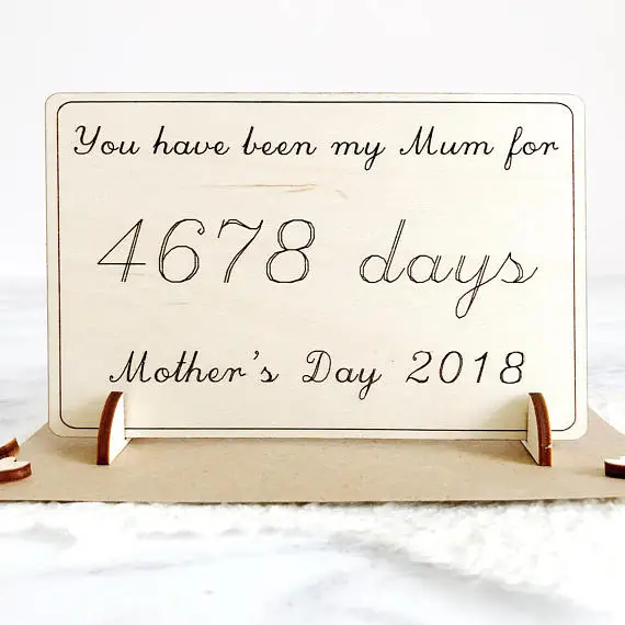 Personalised Mother/'s Day Card Mothers Day Gift Card