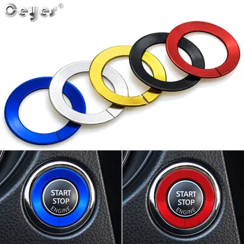 

Ceyes Auto Engine Start Stop Ignition Decoration Ring Car Styling Fit For Nissan Qashqai Juke Lafesta Interior Cover Accessories