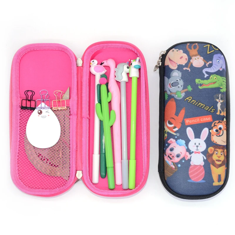 Пенал с животными креативный trousse scolaire stylo Kawaii школьные принадлежности для