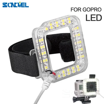 

NEW For Go pro Accessories Night Shot LED Fill Light Mount Gopro Hero 4 3+ Housing Lens For Go Pro Hero 3+ 4