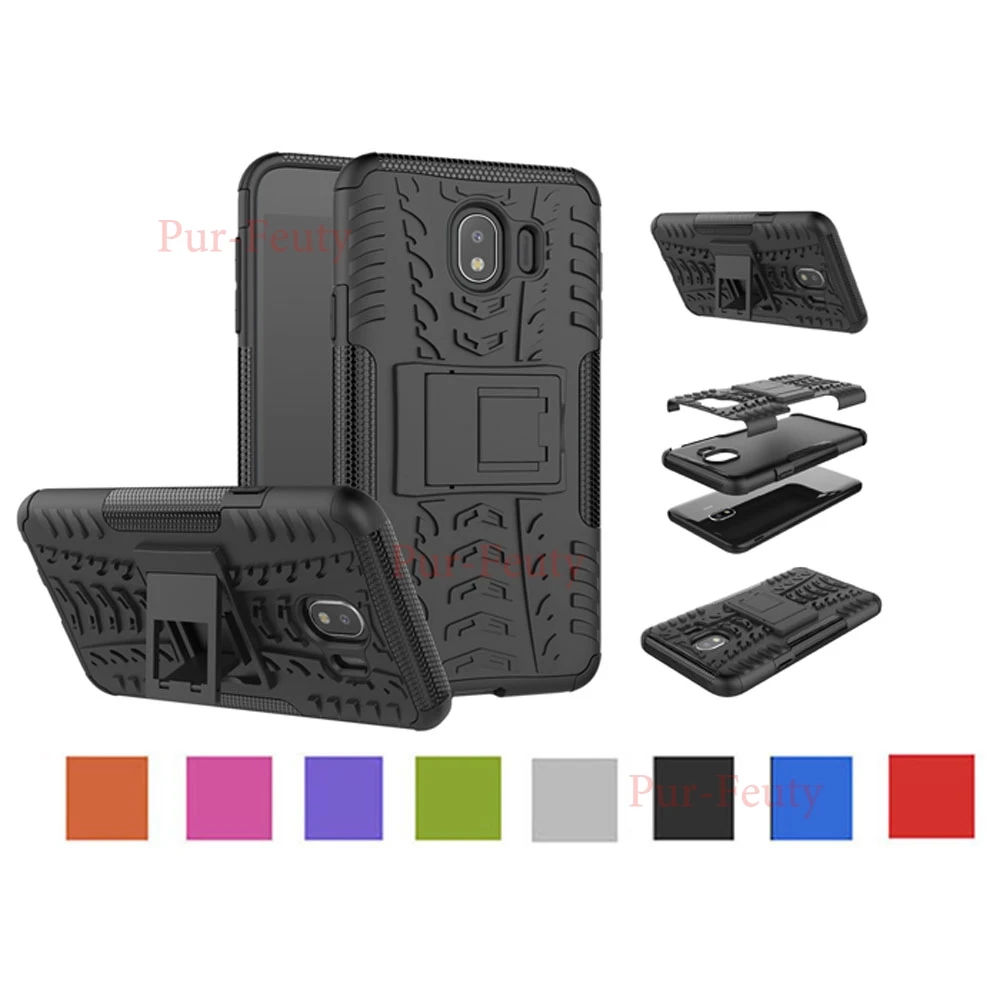 Case for Samsung Galaxy J2 Pro 2018 J250 J250F/DS Shockproof Armor Hard PC Silicon Cover SM-J250F/DS | Мобильные телефоны и