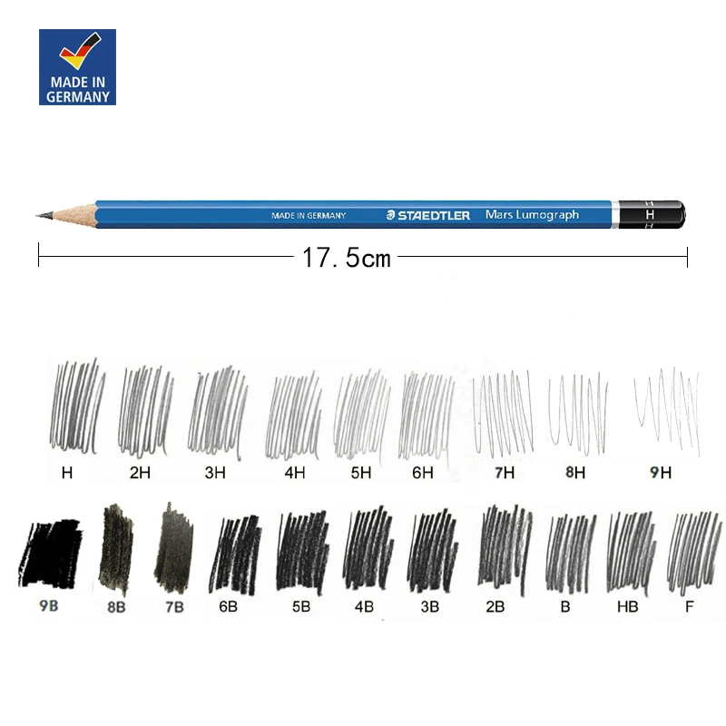 Германия STAEDTLER 100 # синий стержень Стандартный Карандаш профессиональный