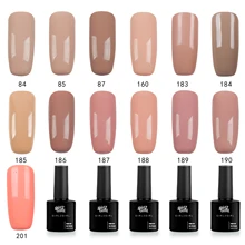 Girl2GIRL отмачиваемый гель УФ светодиодный лак для маникюра 8 мл 280 цветов супер блестящий Гель-лак для ногтей черная бутылка набор телесного цвета